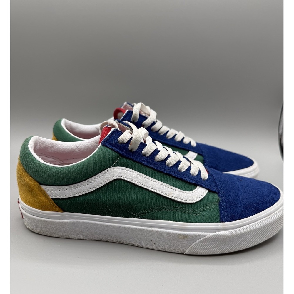 Vans Suede Yacht Club Old Skool Sk8 Low Women's 8.5 Men's 7 Blue Suede Green